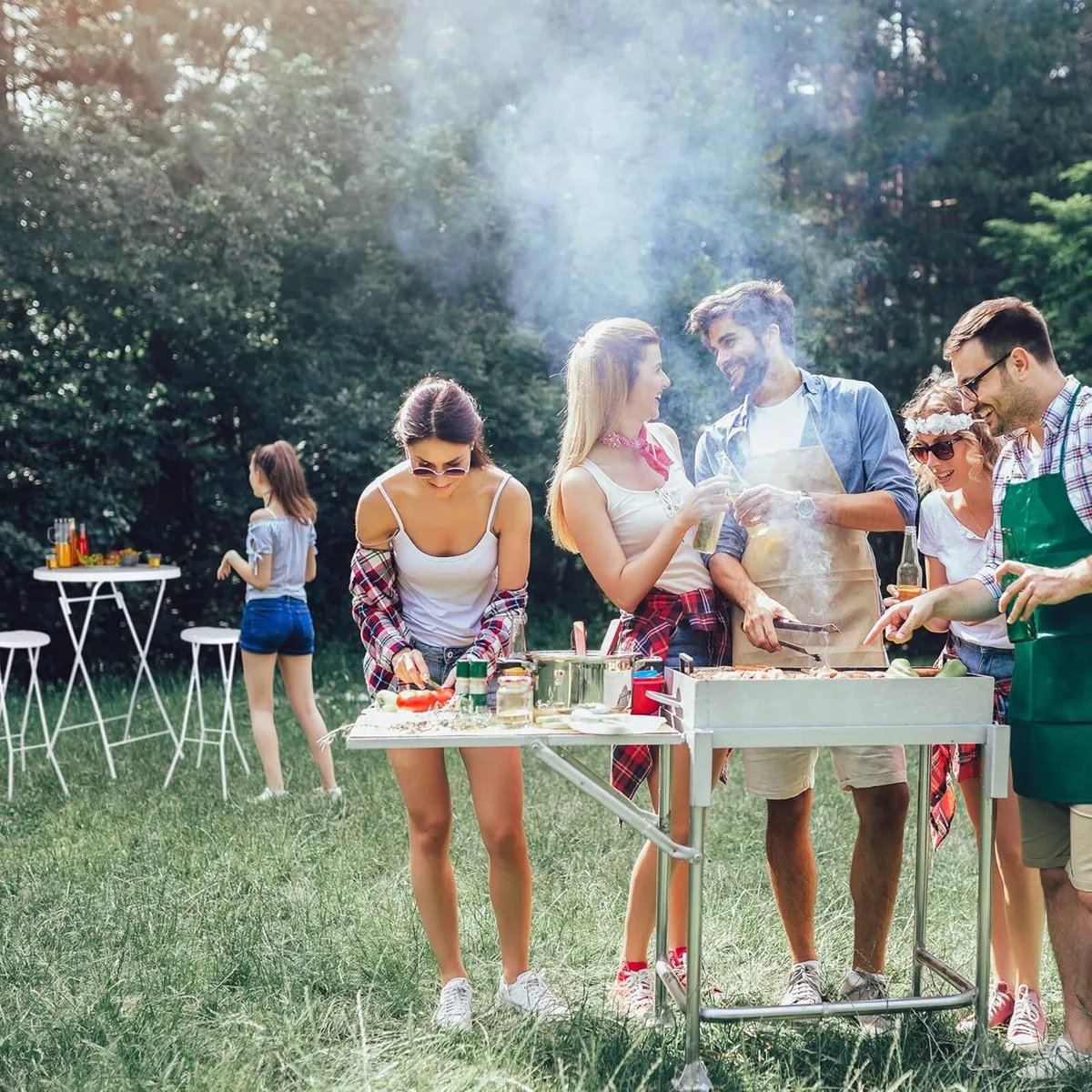 BASTIAN Folding Bar Stools Set of 2 Waterproof 80 - Image 4