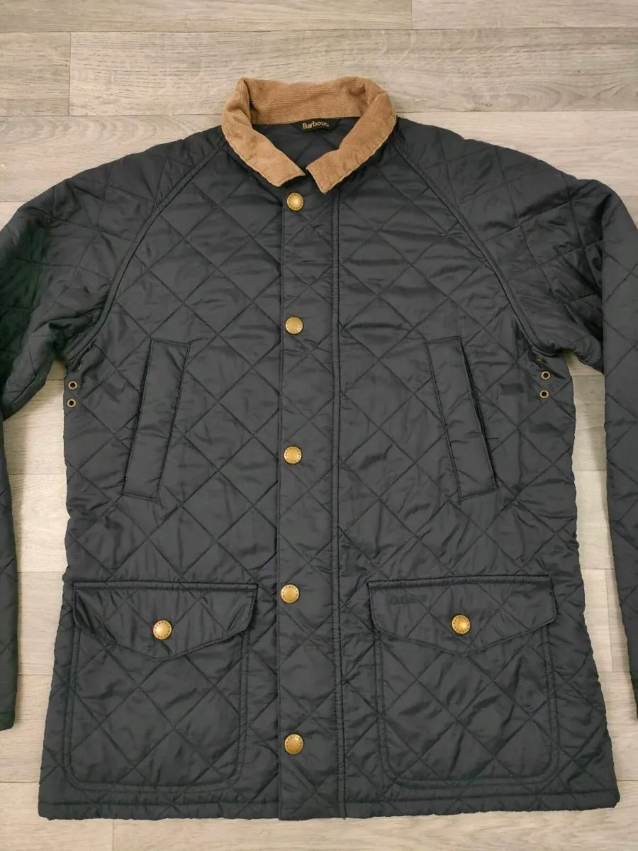 Barbour Canterdale Quilted Jacket Cord Collar M - Image 2