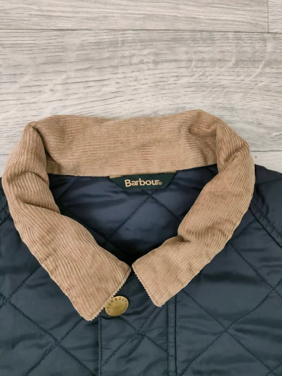 Barbour Canterdale Quilted Jacket Cord Collar M - Image 4