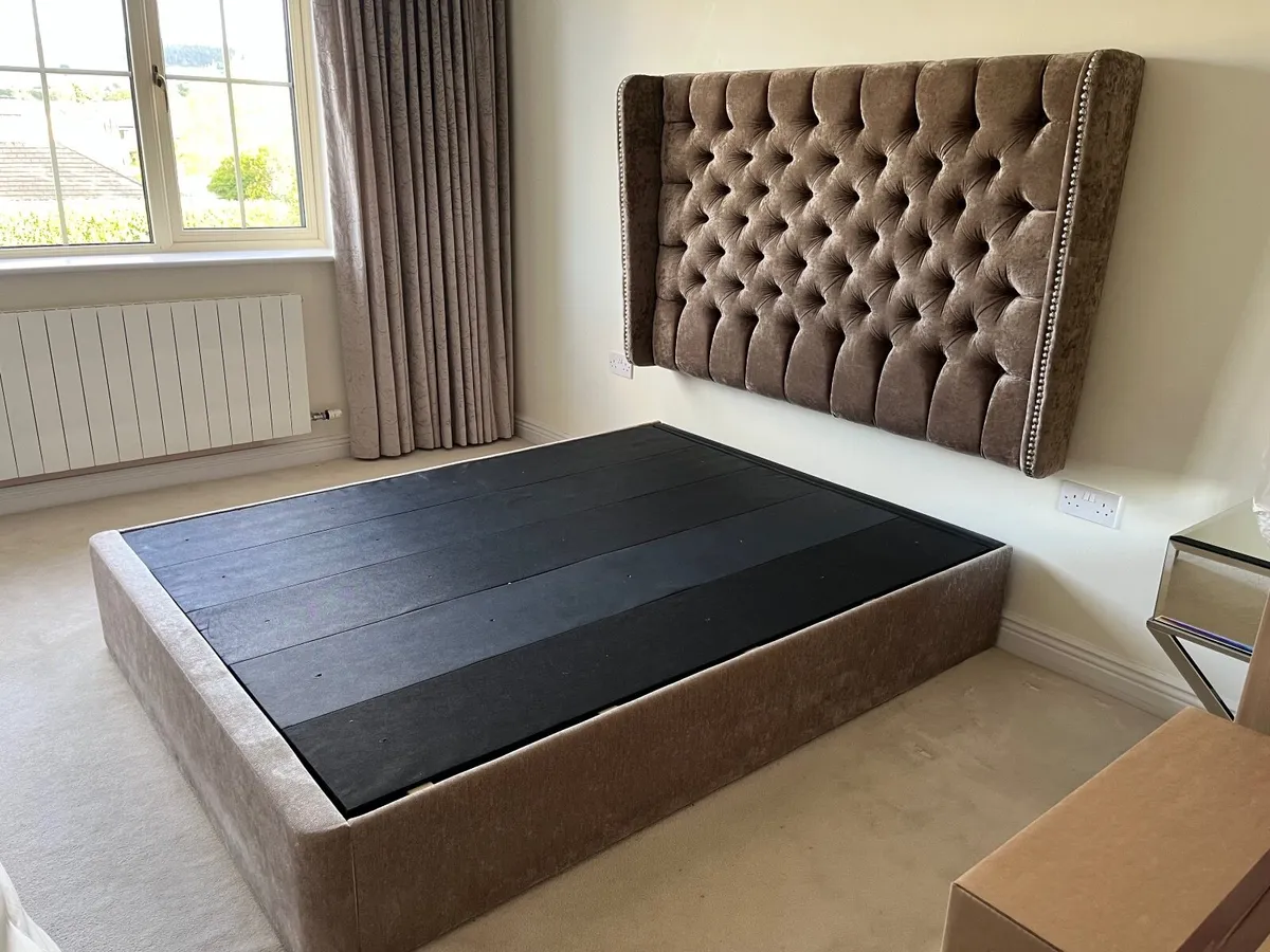 King Size Divan Bed & Matching Headboard - Image 4