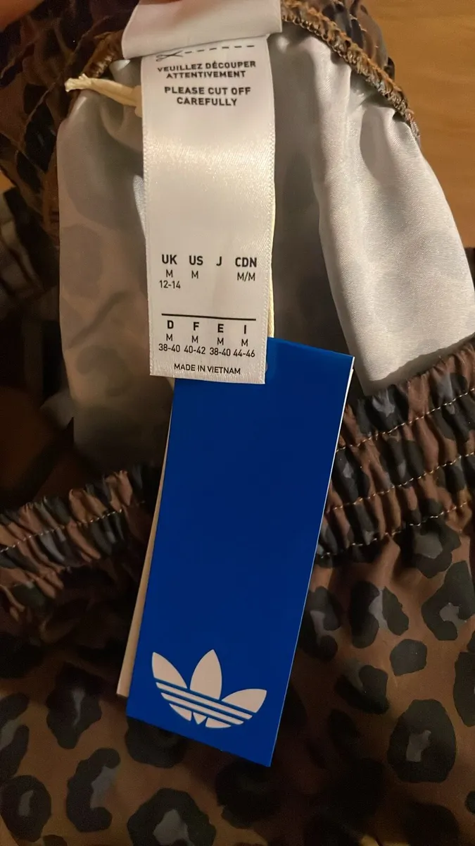 Leopard print adidas tracksuit bottoms - Image 2