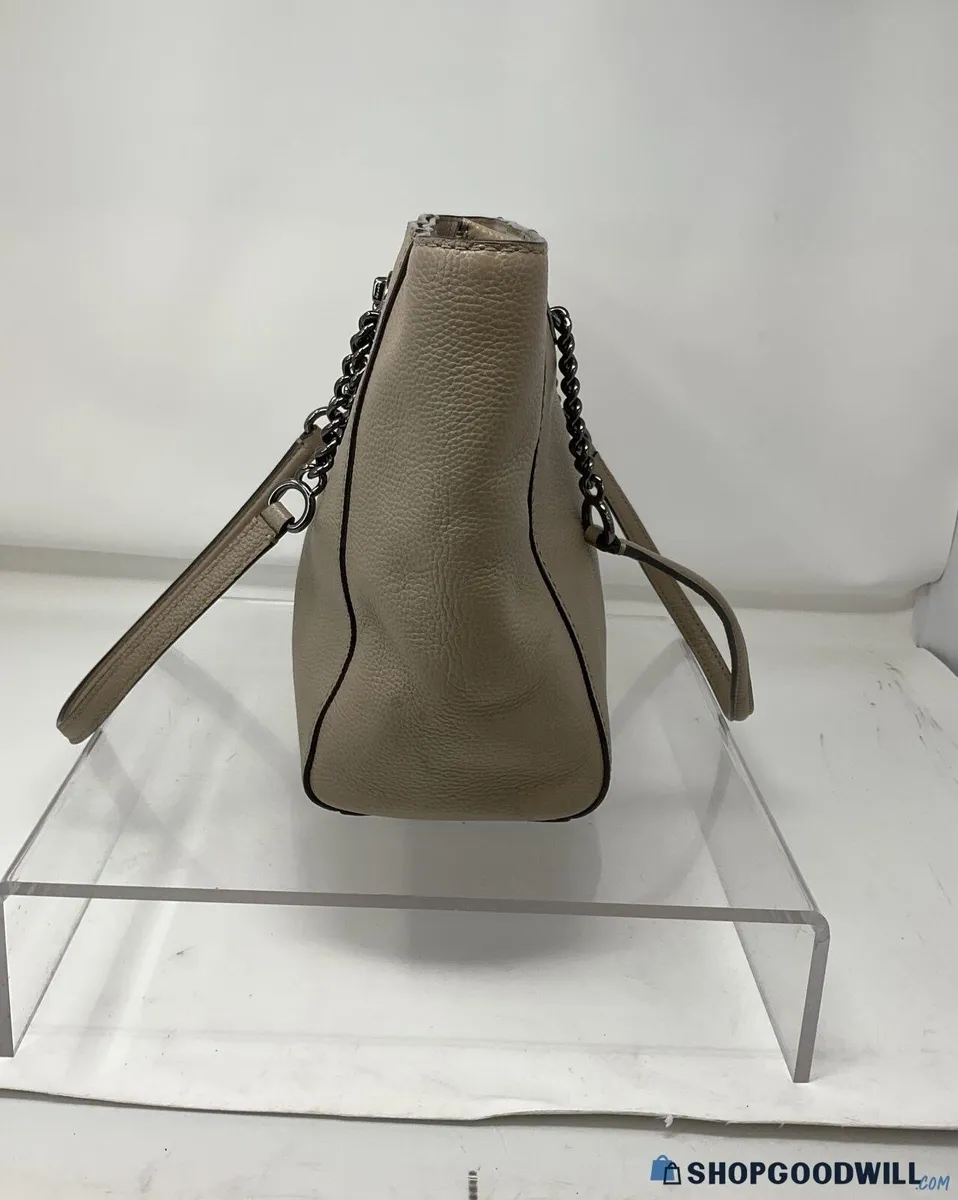 COACH Khaki Pebbled Leather Tote Bag - Image 2