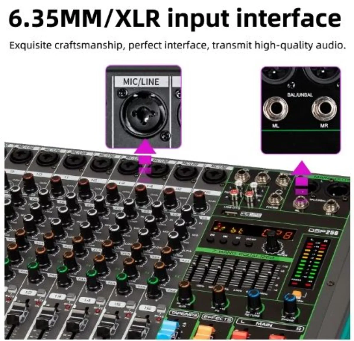 12 Channels Audio Sound Mixer - Image 2