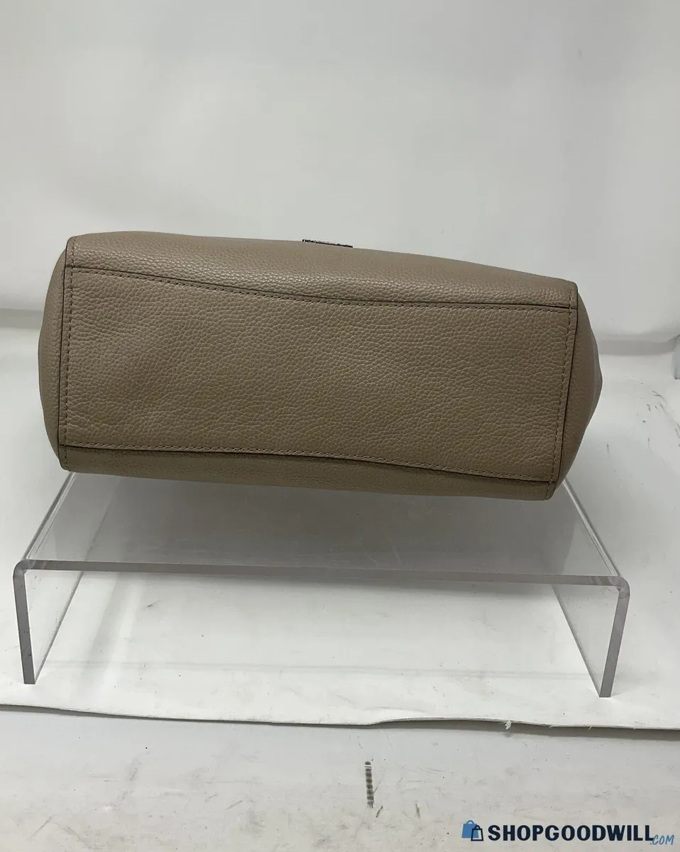 COACH Khaki Pebbled Leather Tote Bag - Image 3
