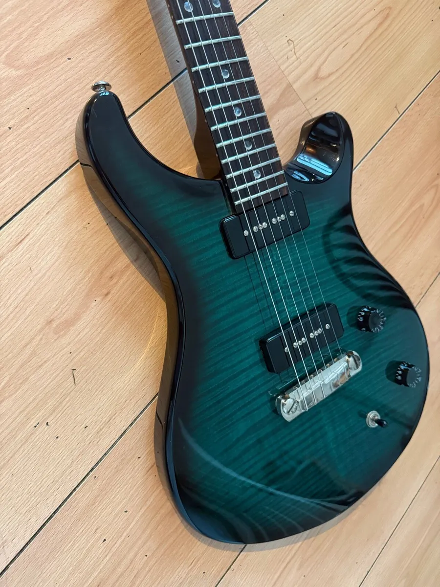 Prs Se Soapbar II Green Burst guitar - Image 2
