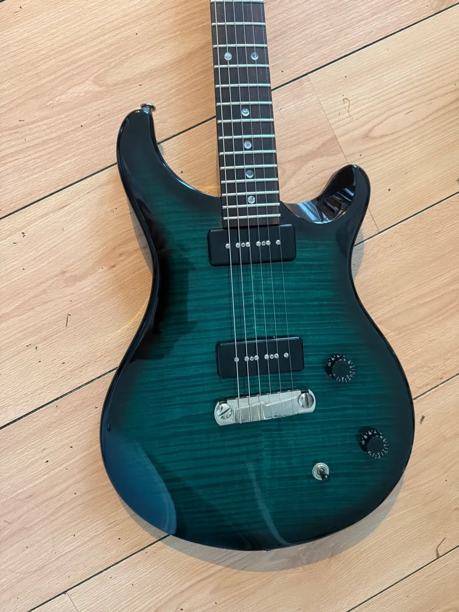 Prs Se Soapbar II Green Burst guitar - Image 3