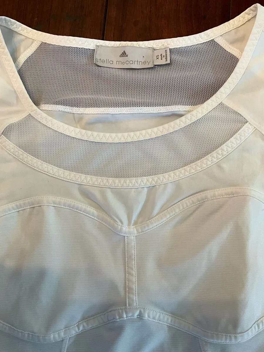 Adidas by STELLA McCARTNEY White Sports Top - Image 4