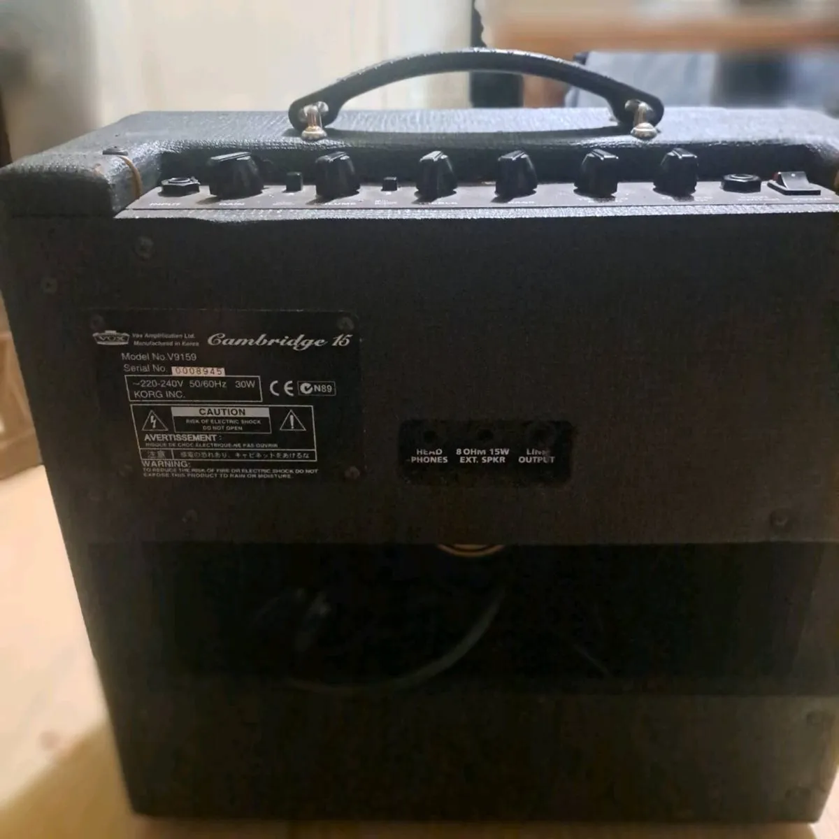 VOX GUITAR AMPLIFIER V9159 VINTAGE CAMBRIDGE 15 W - Image 3