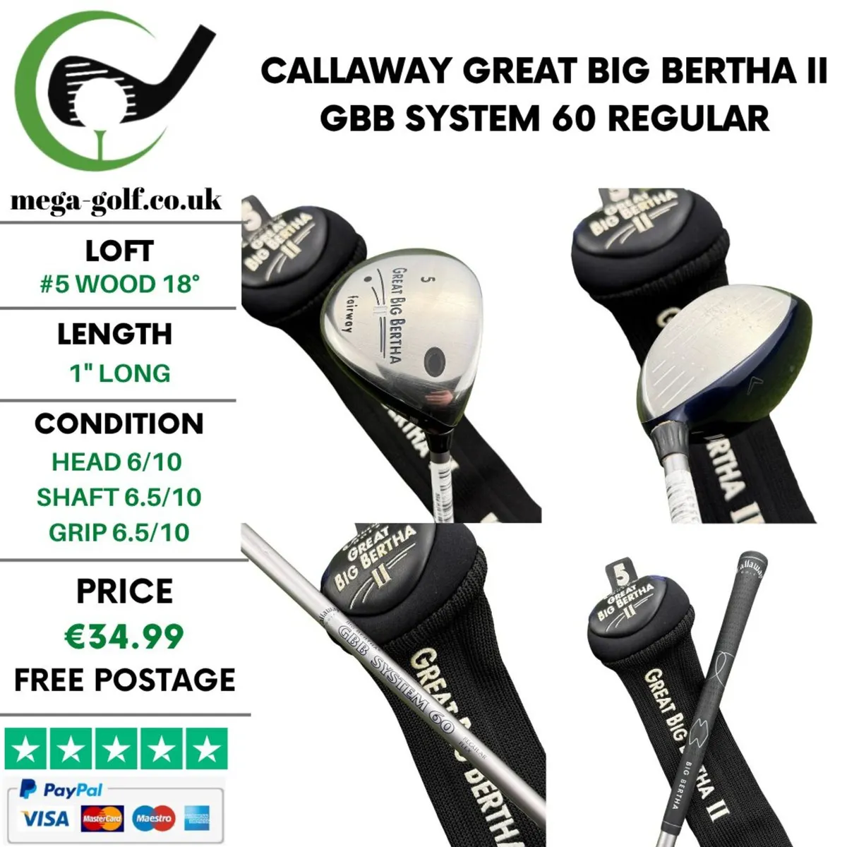 Callaway Great Big Bertha II #5 Wood 18° / Regular - Image 1