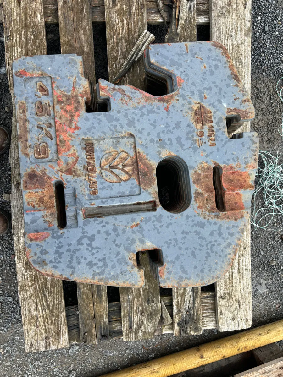 10 X 45KG Newholland Fan Weights - Image 4