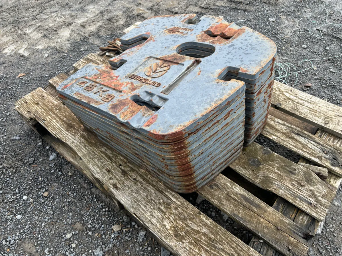 10 X 45KG Newholland Fan Weights - Image 2
