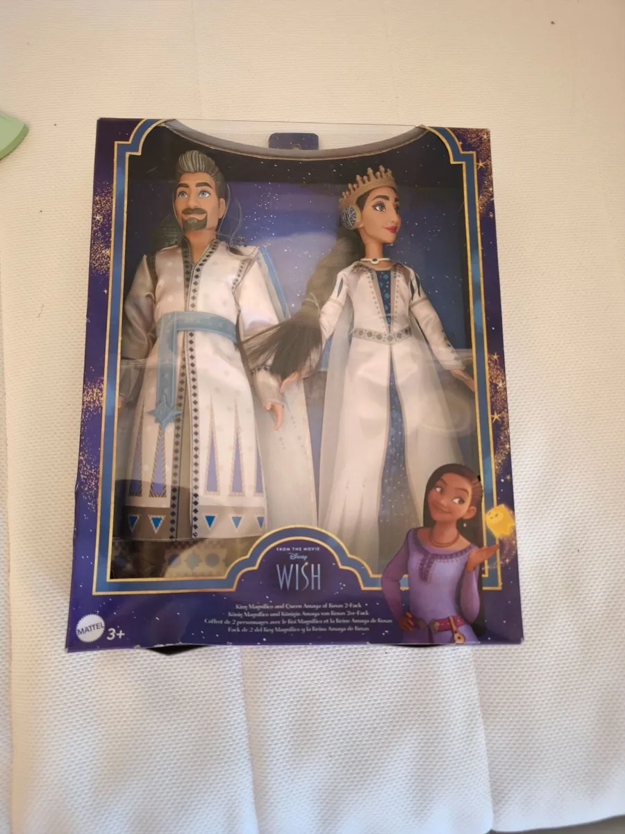 New Disney Wish Dolls-King Magnifico, Queen Amaya - Image 1