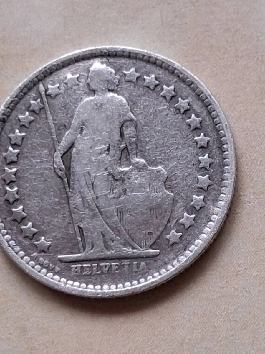 Antique 1921 Switzerland ½ Fr - Image 2