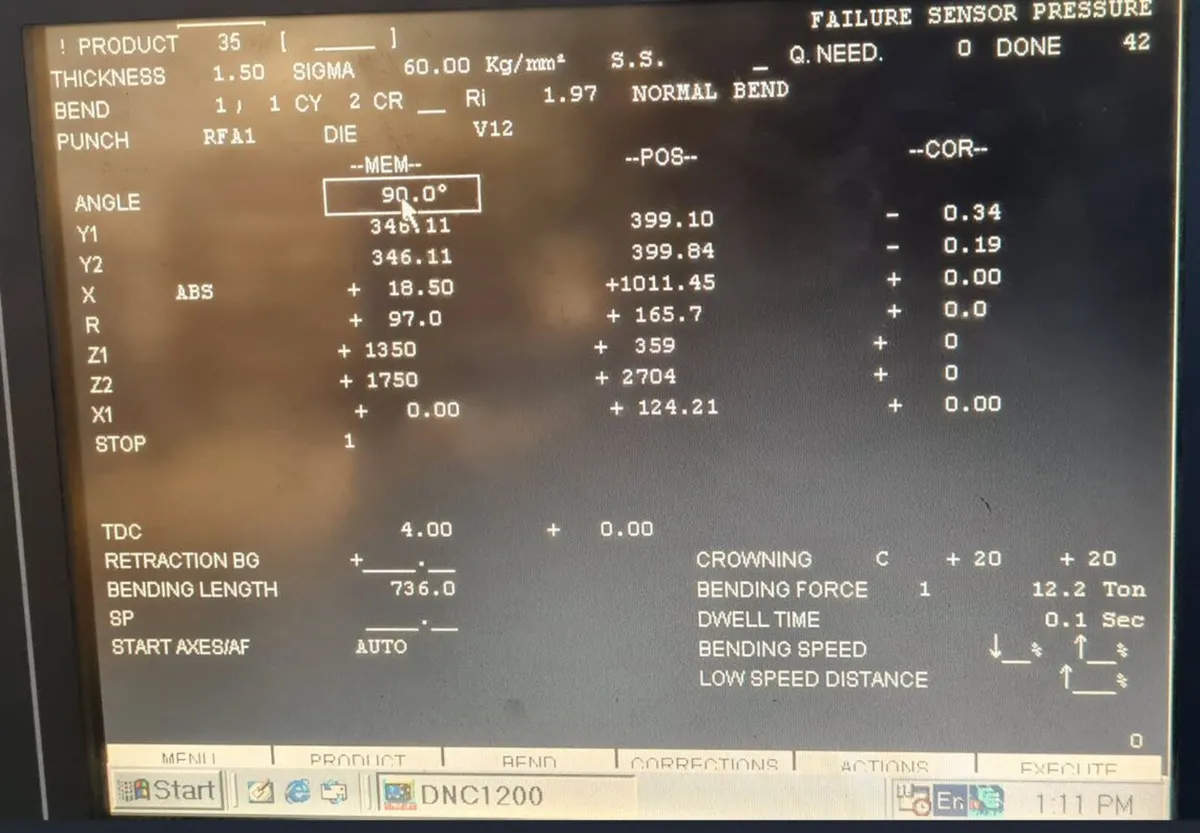 Cybelec brake press controller - Image 3