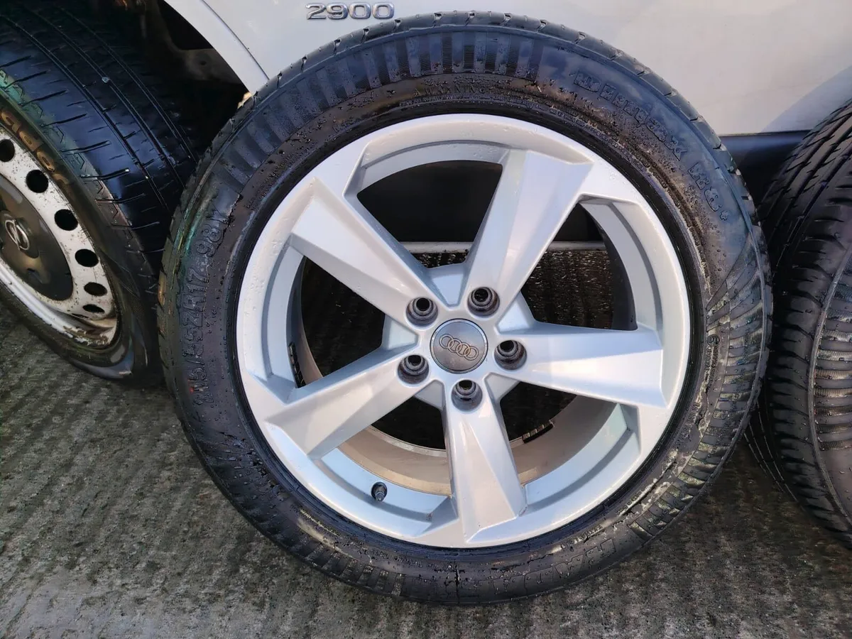 17" Audi Q2 alloy wheels with nearly newi tyres - Image 2
