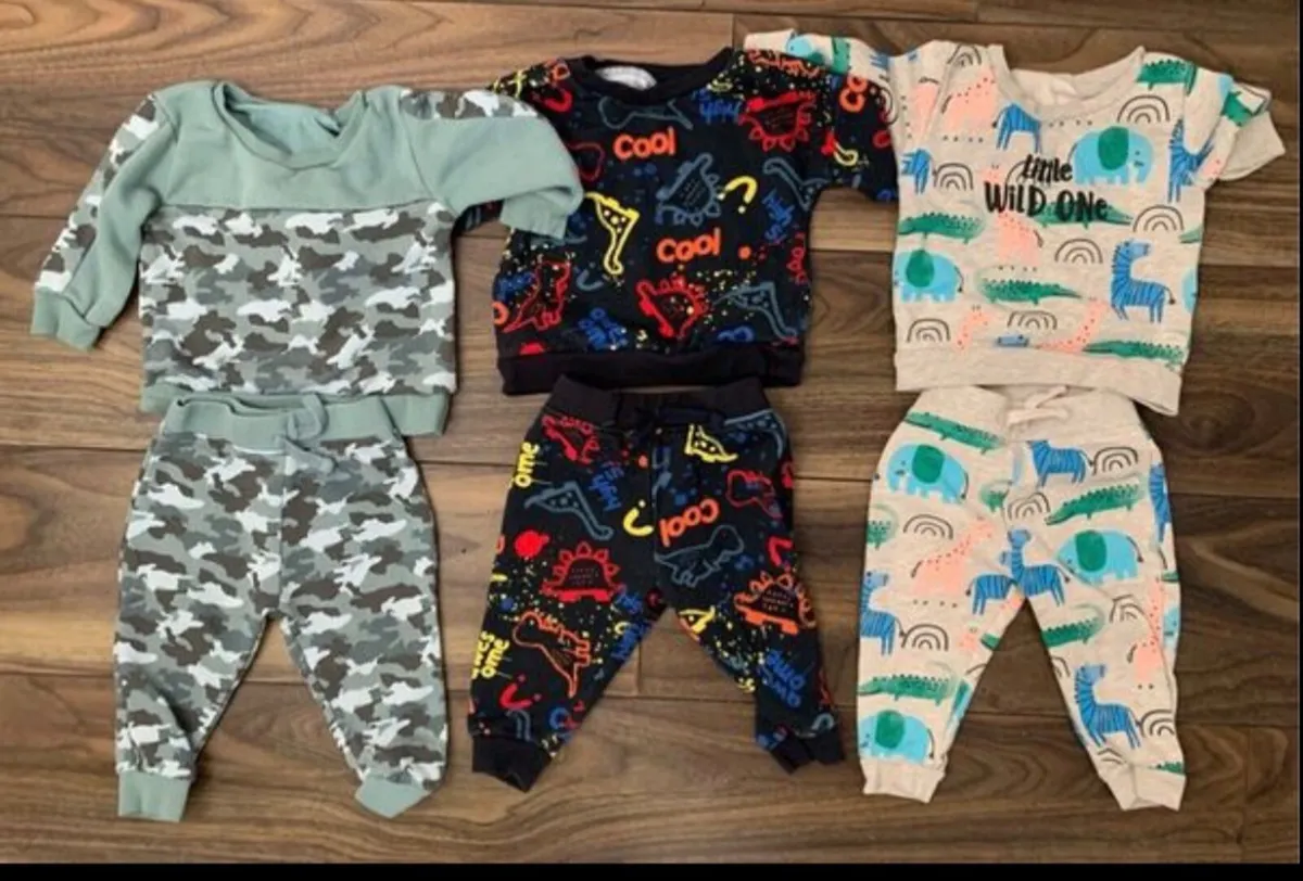 Baby Boy 6-9mths 3 Tracksuits and NEW Top  3 - Image 1
