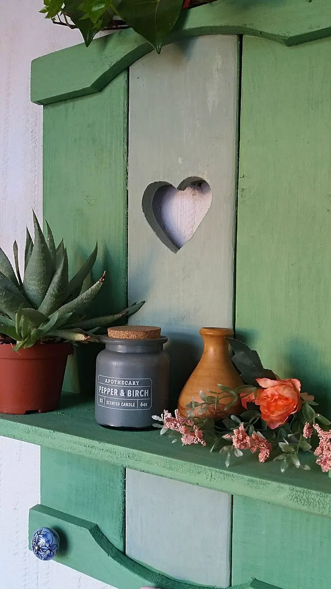 Rustic Floating Shelf / Coat & Hat Rack - Image 4