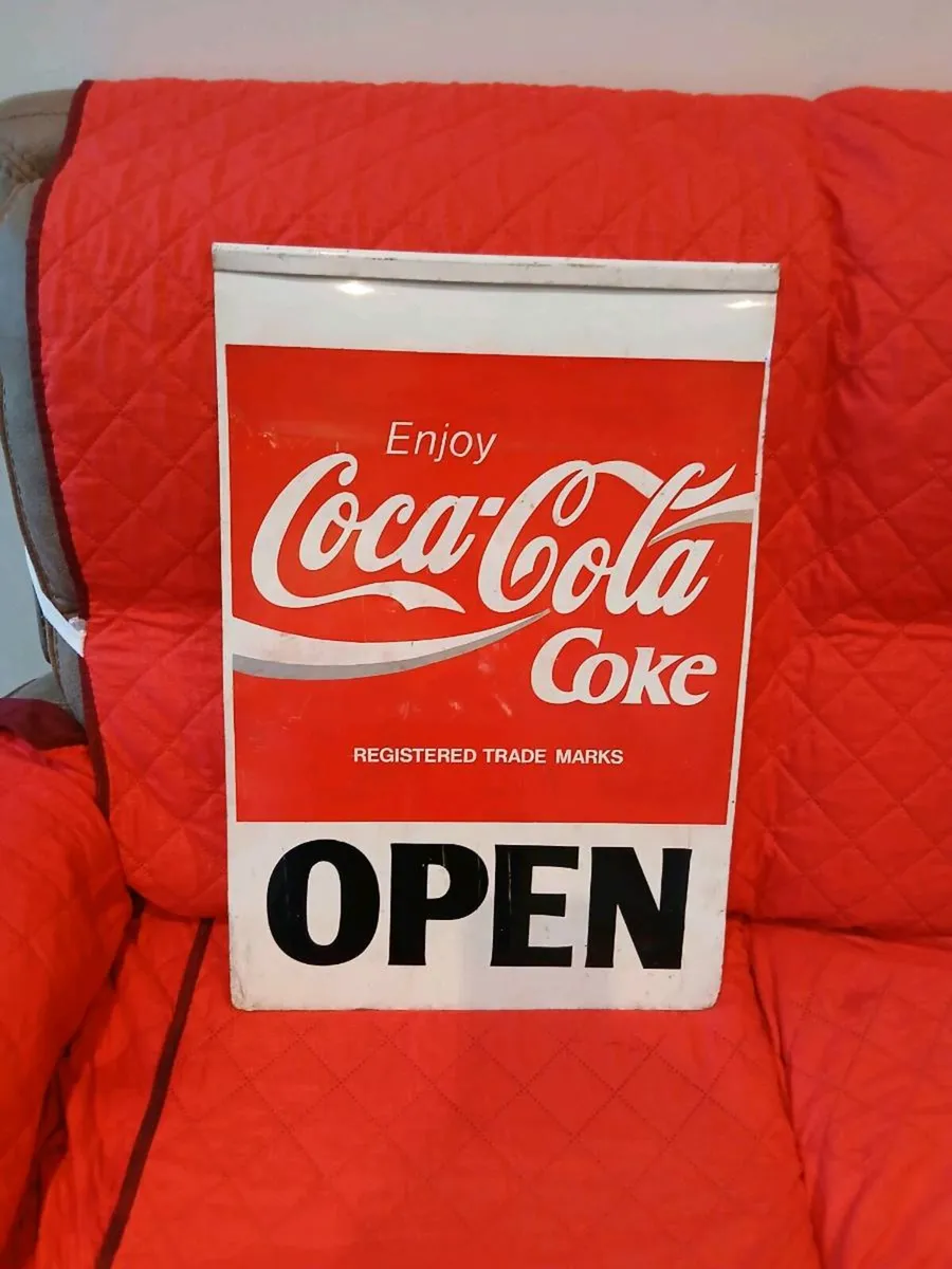 Vintage coca cola sign - Image 2