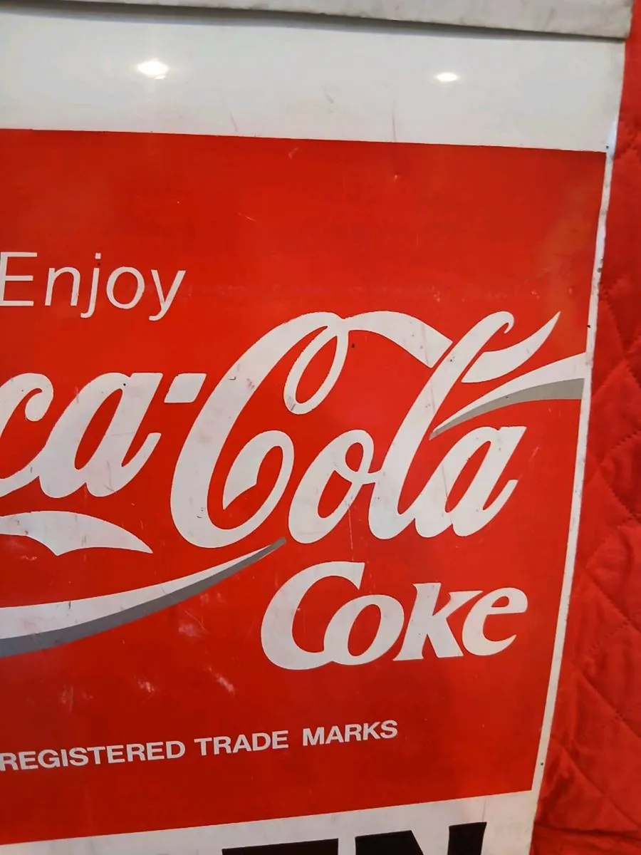 Vintage coca cola sign - Image 4