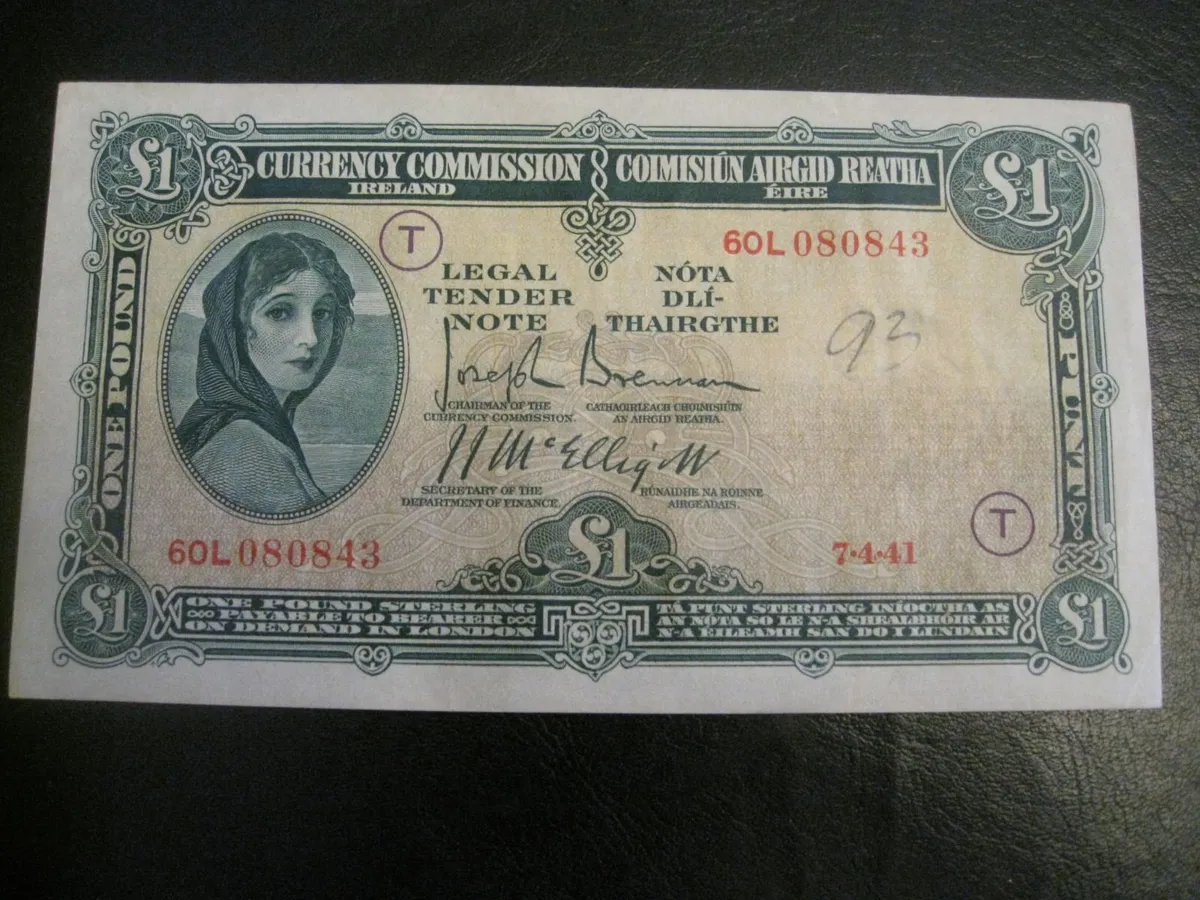 Lady Lavery 1 Pound War Code T - 220 Euros Each - Image 4