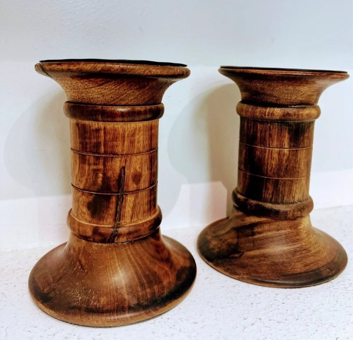 Mid century candle holders - Image 1