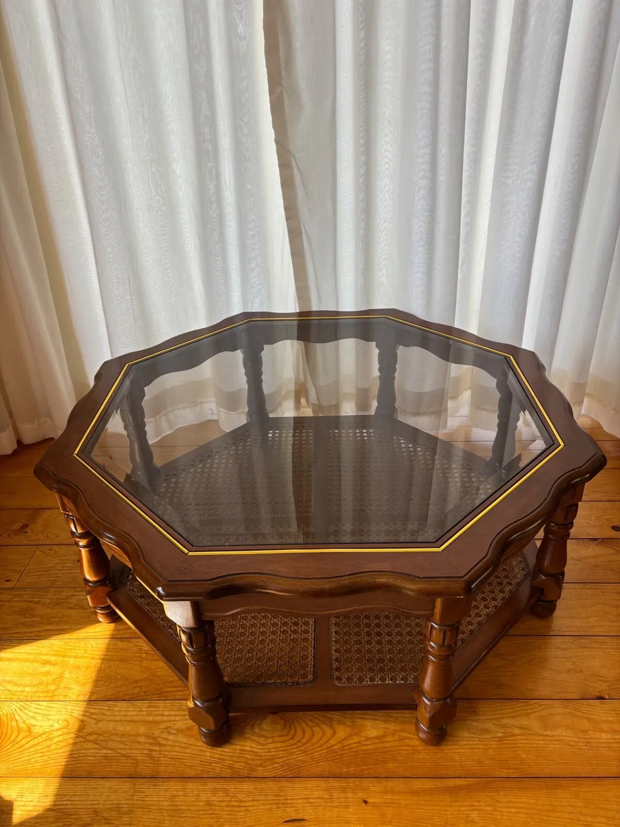 Vintage solid wood coffee table - Image 1