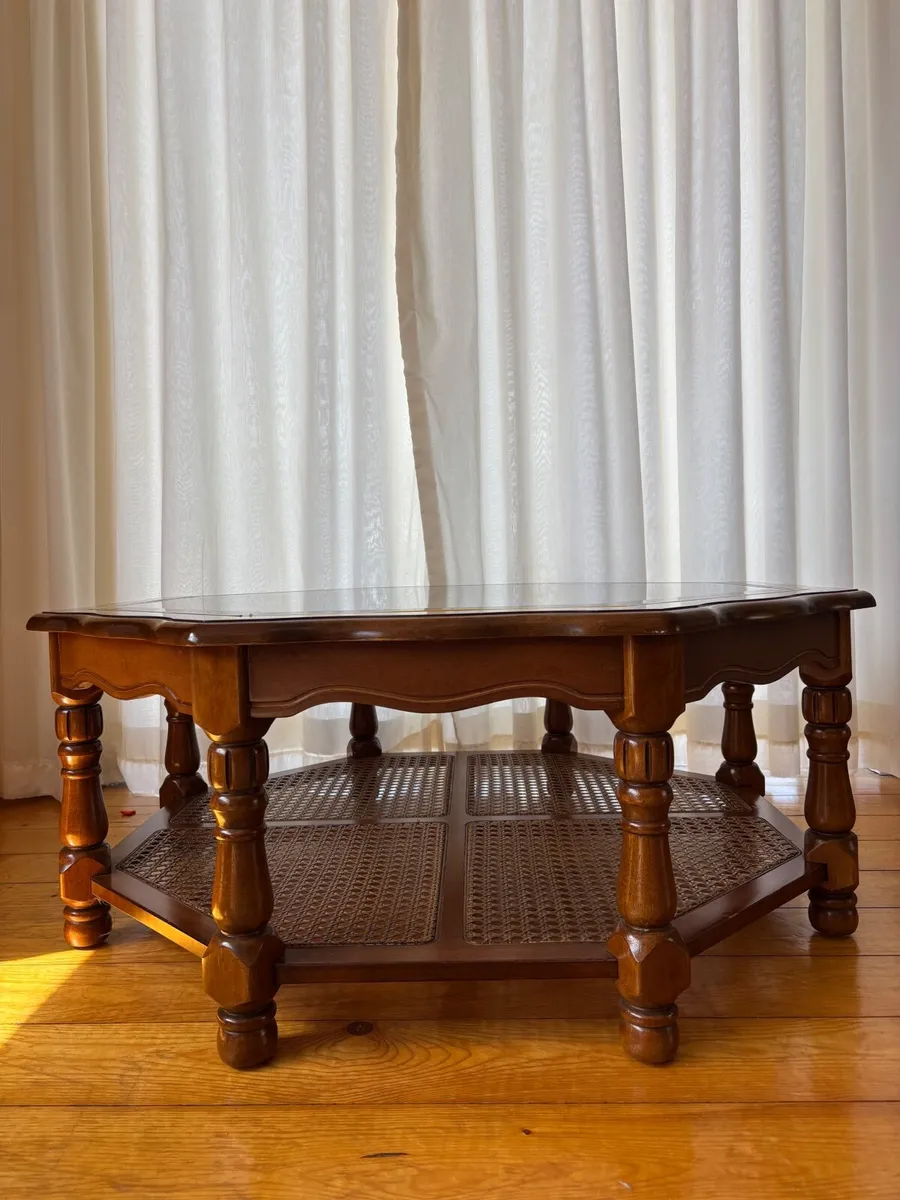 Vintage solid wood coffee table - Image 3