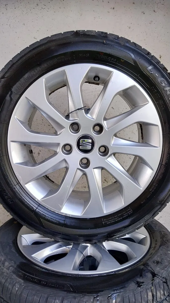 2016 Seat Leon 16" Alloy Wheels Set 205/55R16 - Image 2