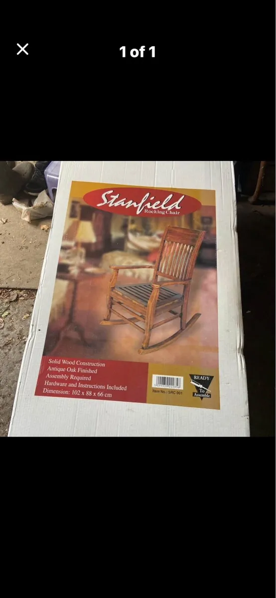 Wooden Rocking Chair - Image 1