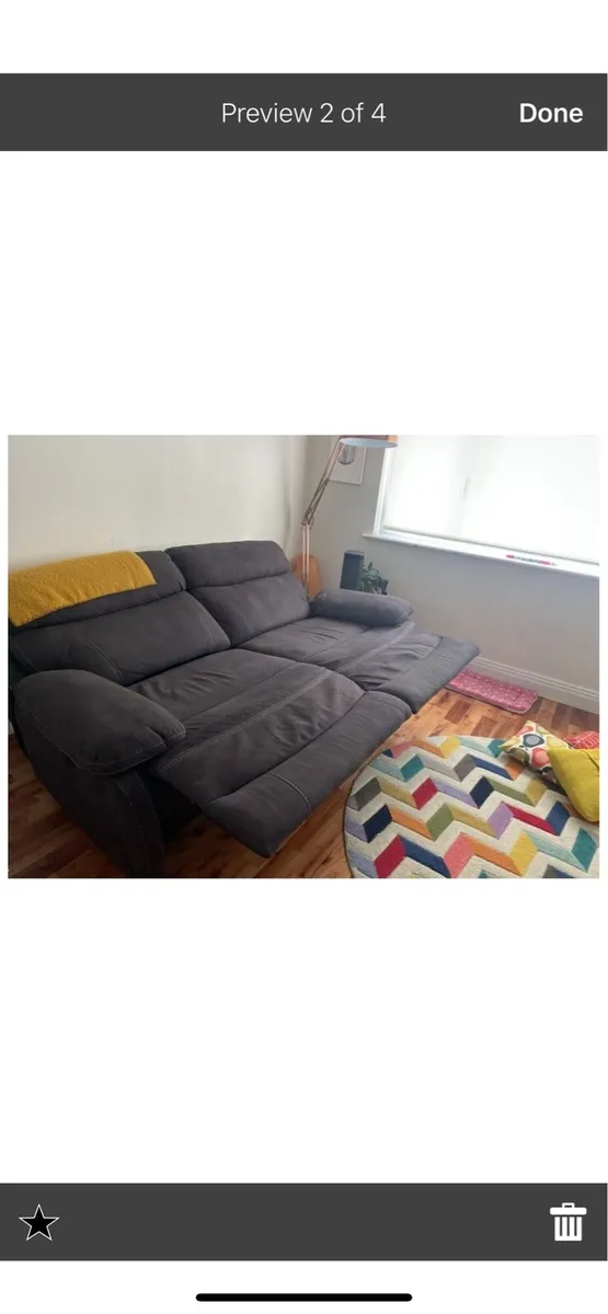 Electric recliner 3 seater - Image 2