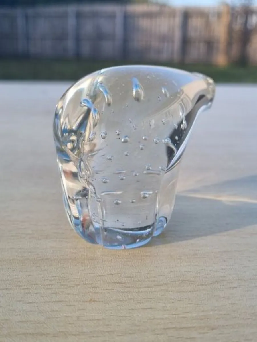 Crystal Clear Glass POLAR BEAR Figurine - Image 2
