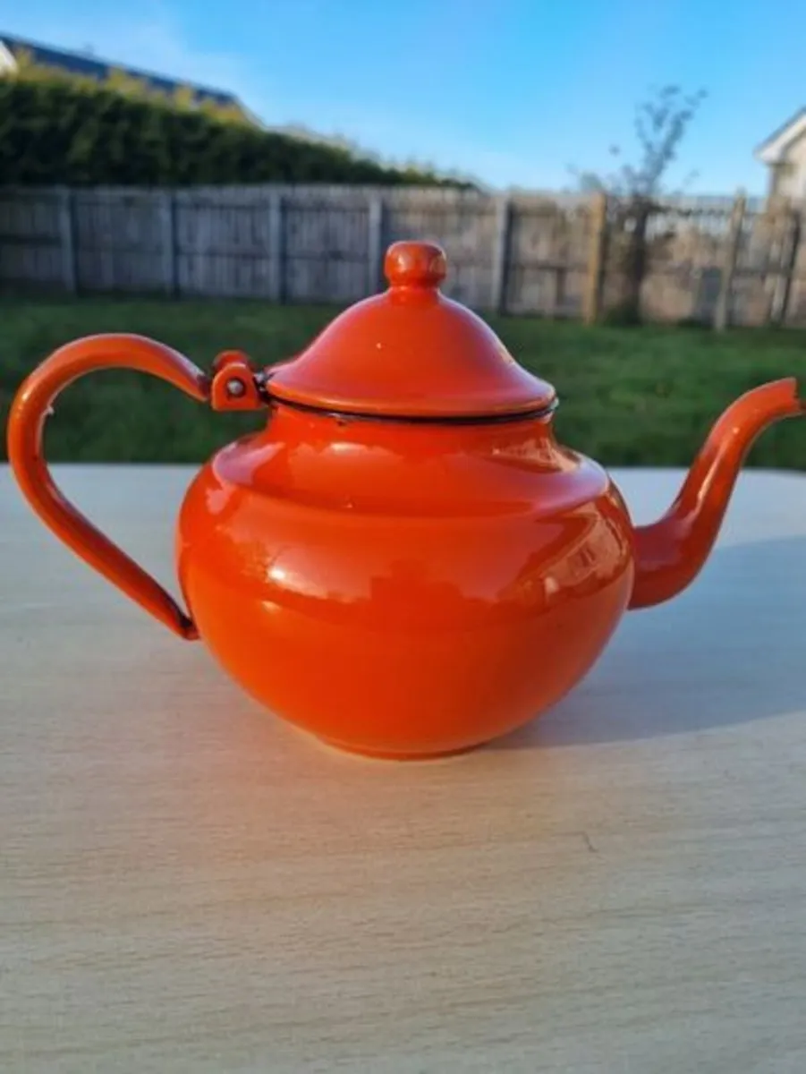 Enamel Kettle Teapot from Yugoslavia - Image 1
