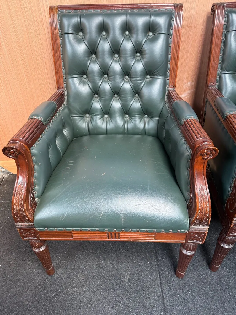 2 old style arm chairs - Image 2