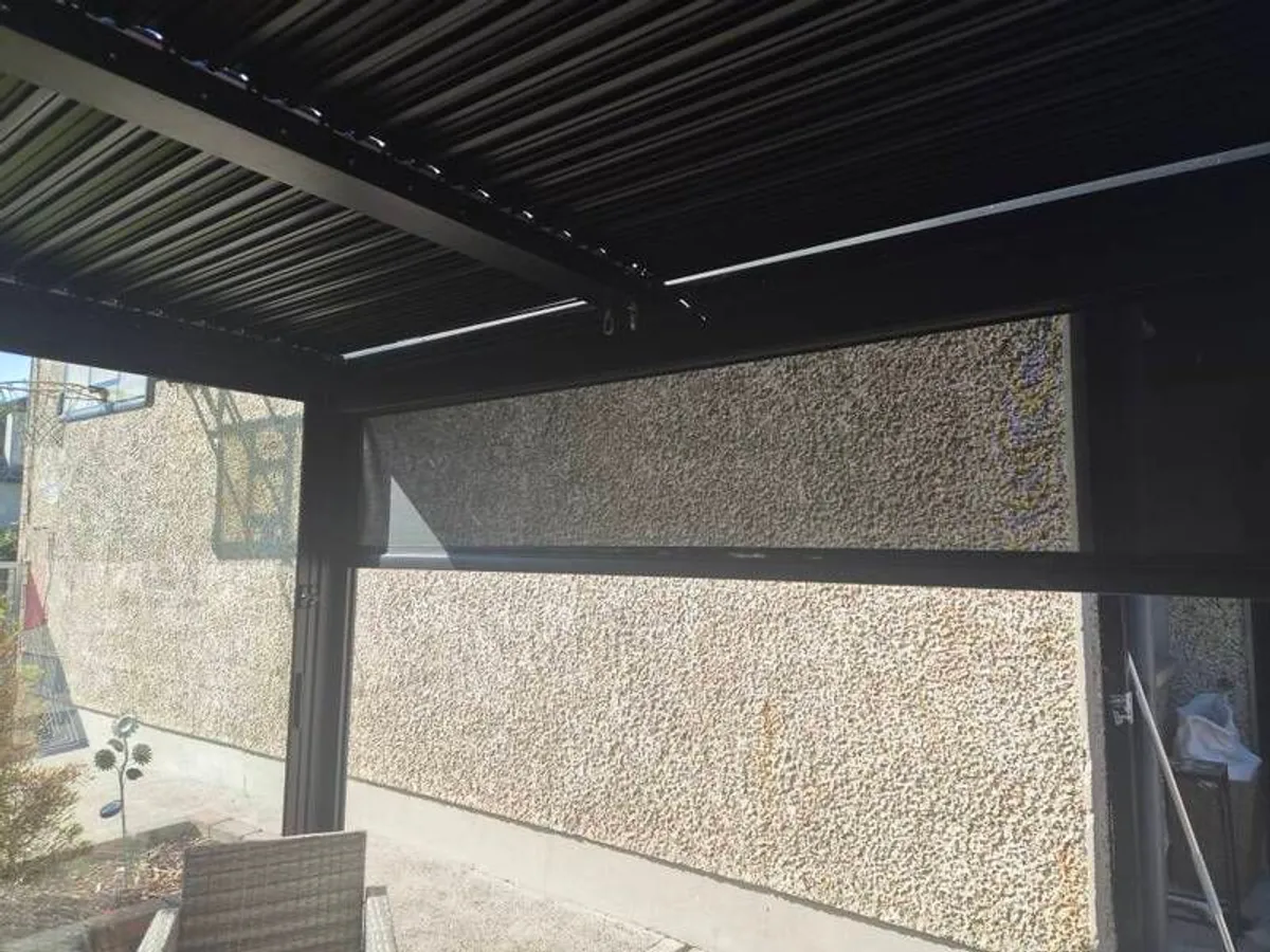 4m Electric Pergola Blinds - Image 2