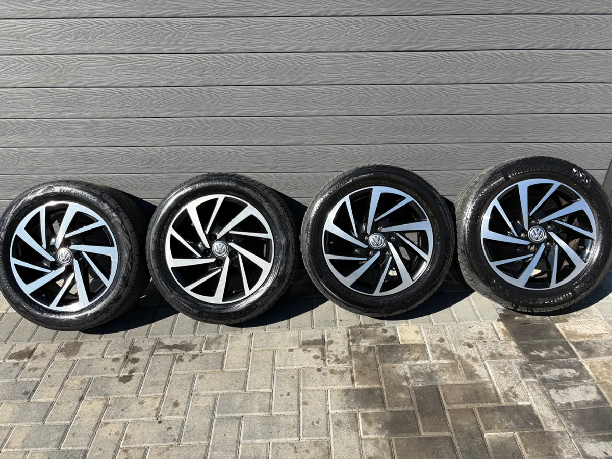 16” GENUINE VOLKSWAGEN GOLF ALLOY WHEELS & TYRES - Image 2