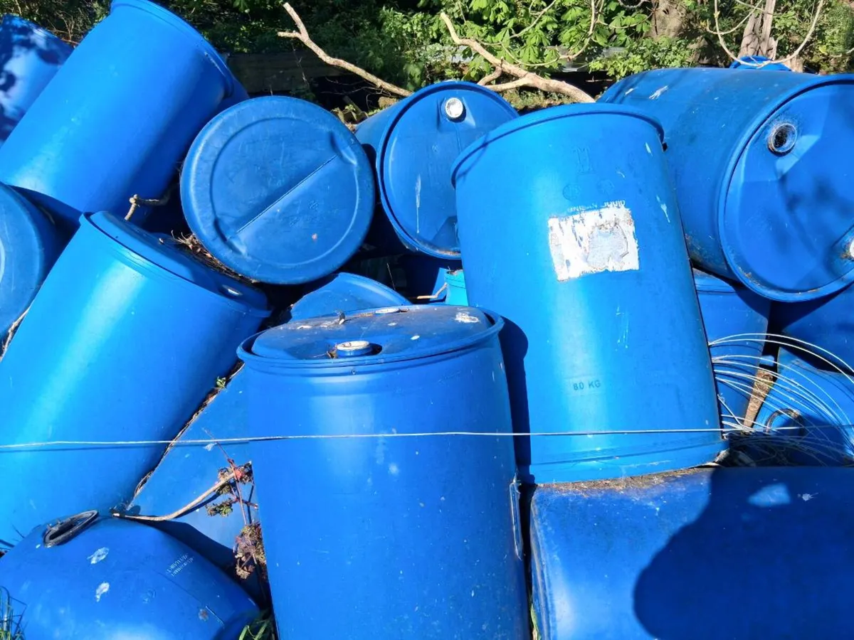 50 x 200 Litre Blue Barrells - Image 2