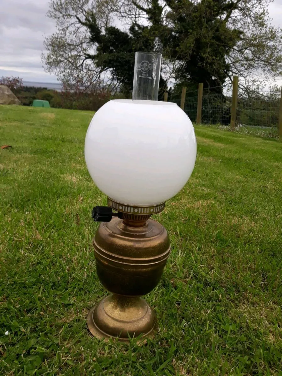 Brass Paraffin Reproduction Lamp - Image 1