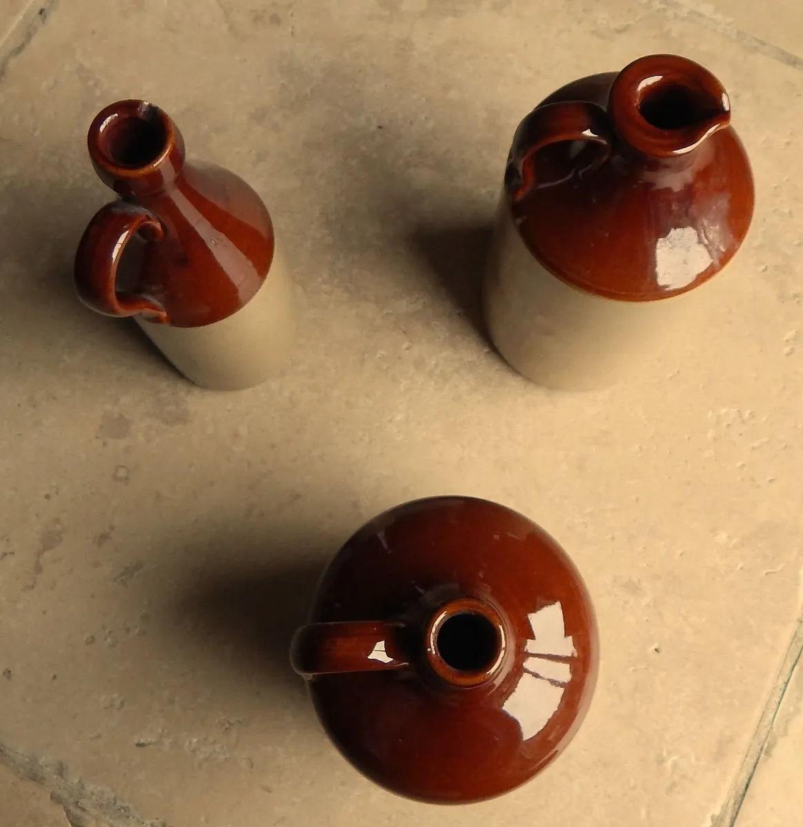 3 Pearsons Earthenware Glazed Jugs - Image 3