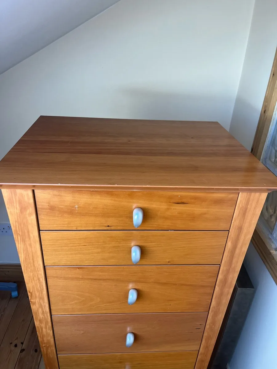 Solid Wood Tallboy Chest of Drawers - Image 2