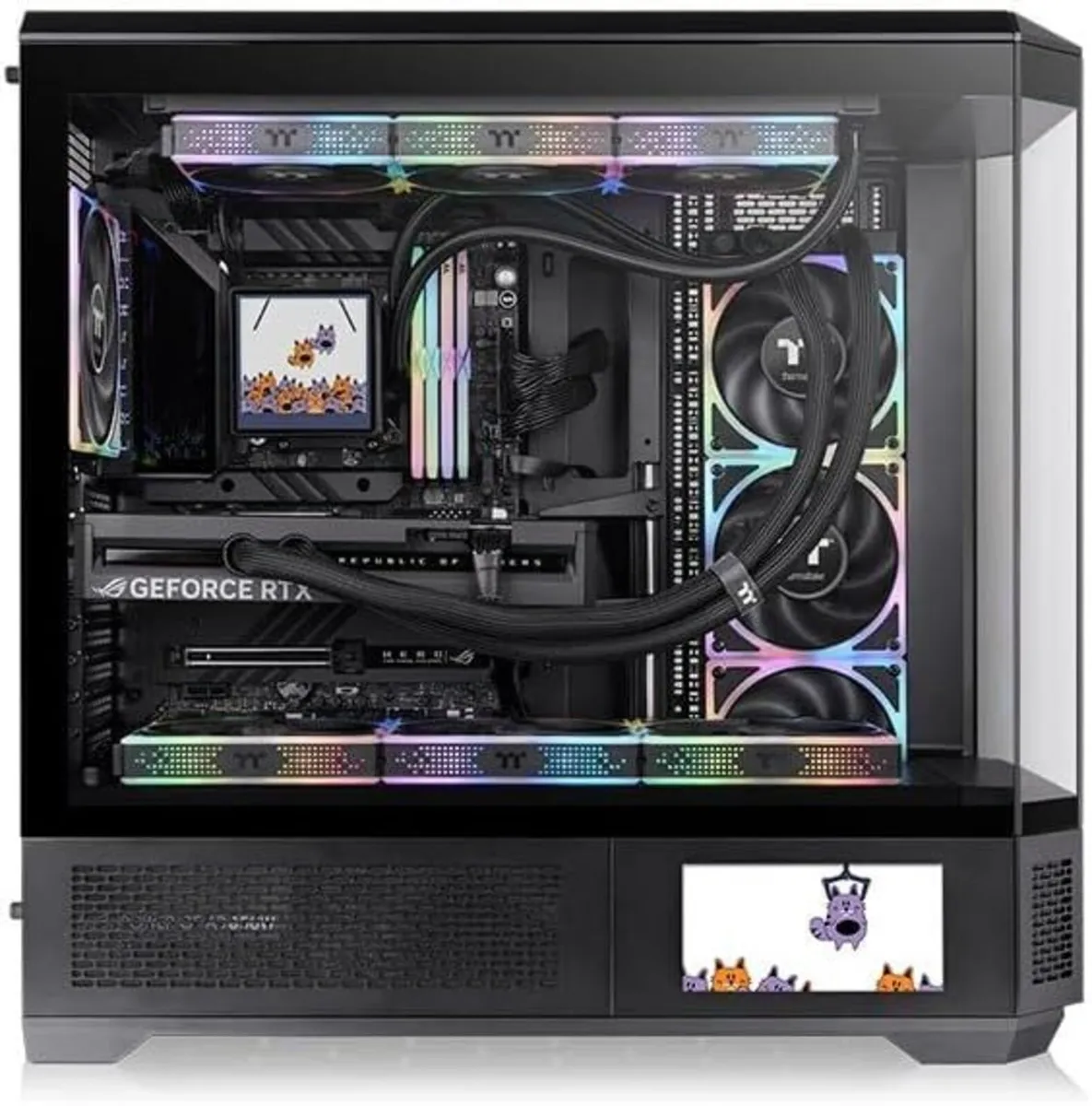 PC Case Thermaltake View 600 TG Full Tower Black - Image 3