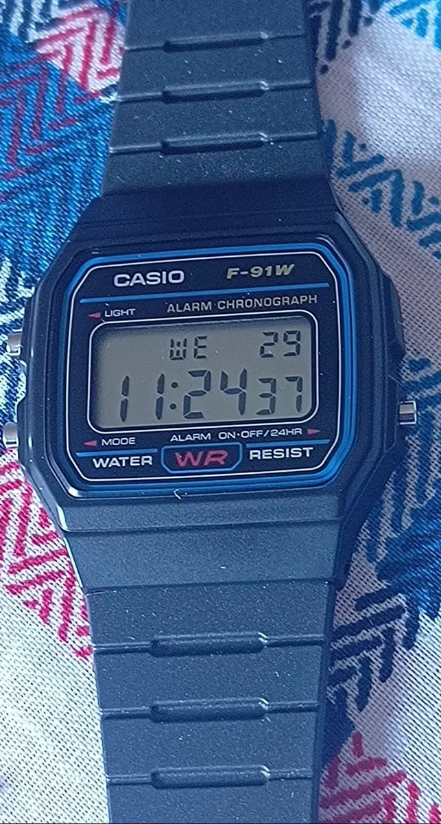 Casio Black F-91W - Image 1