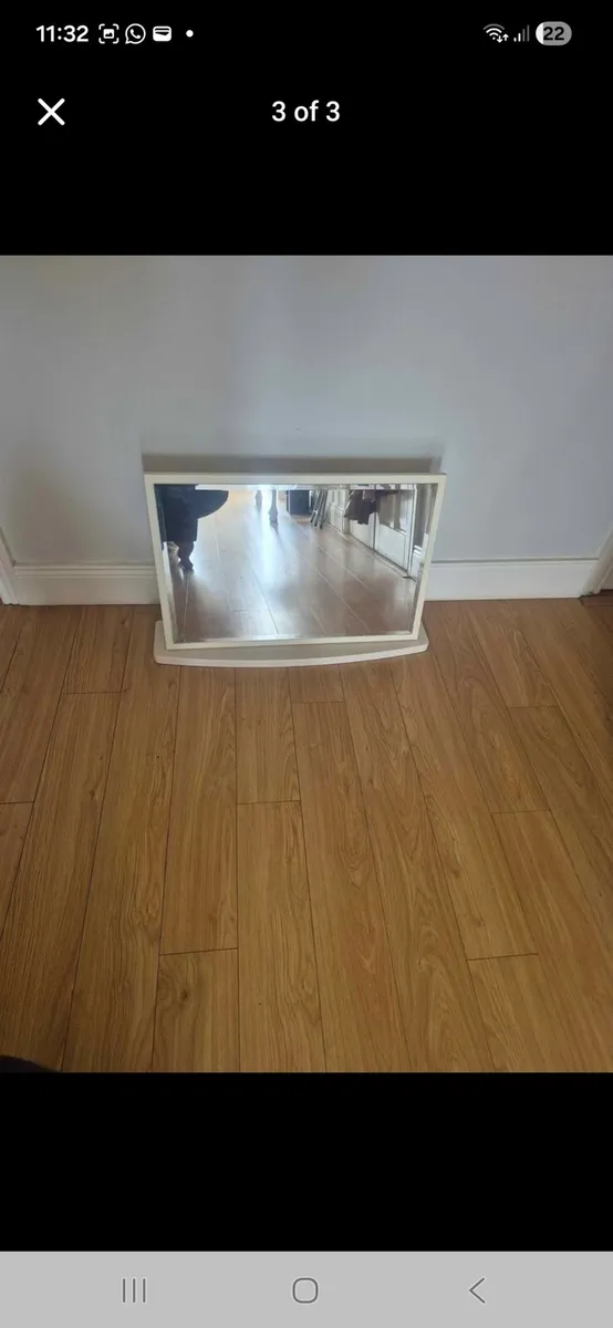 cream mirror - Image 1