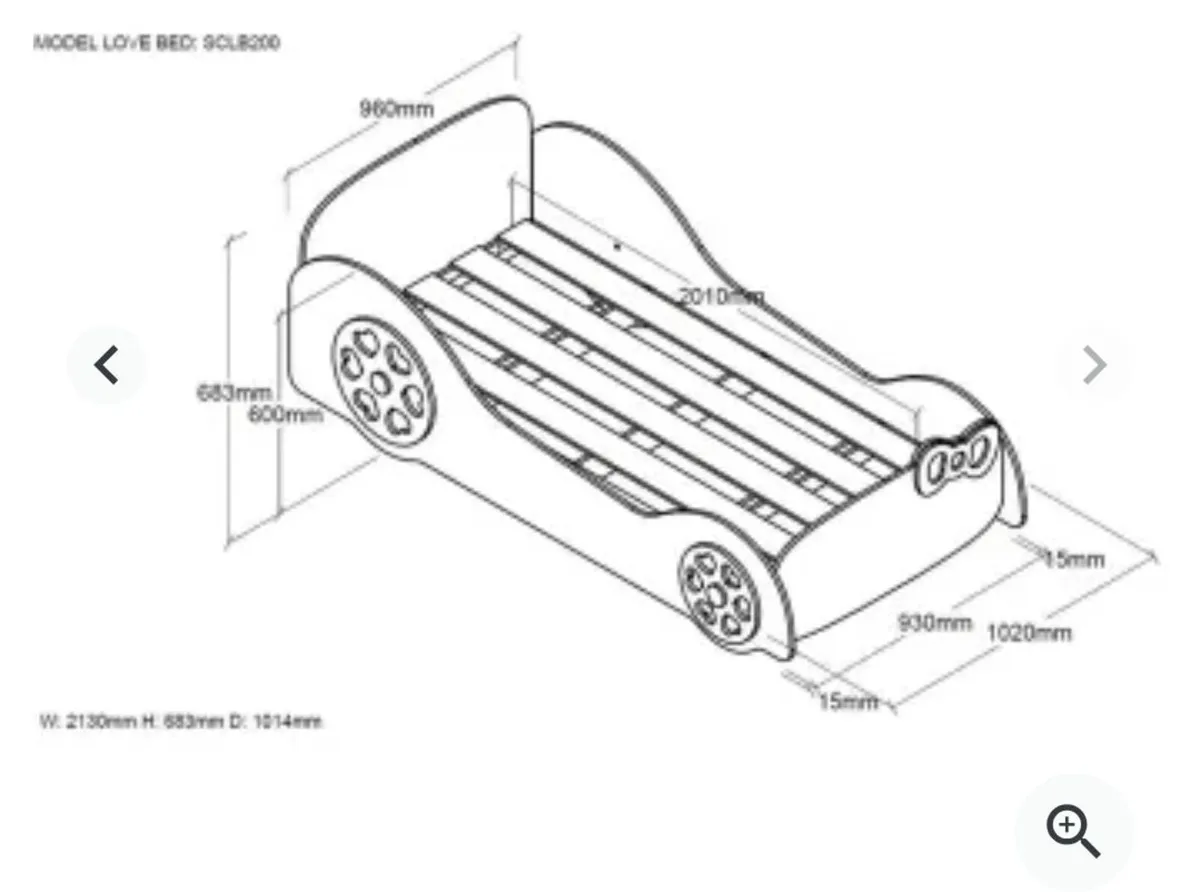A wooden car bed - Image 2