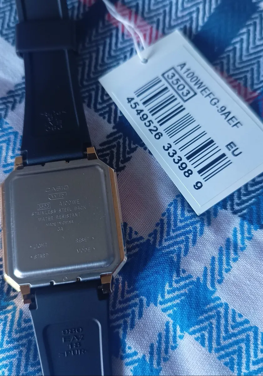 Casio Vintage Digital Resin Strap Quartz A100WEFG - Image 4
