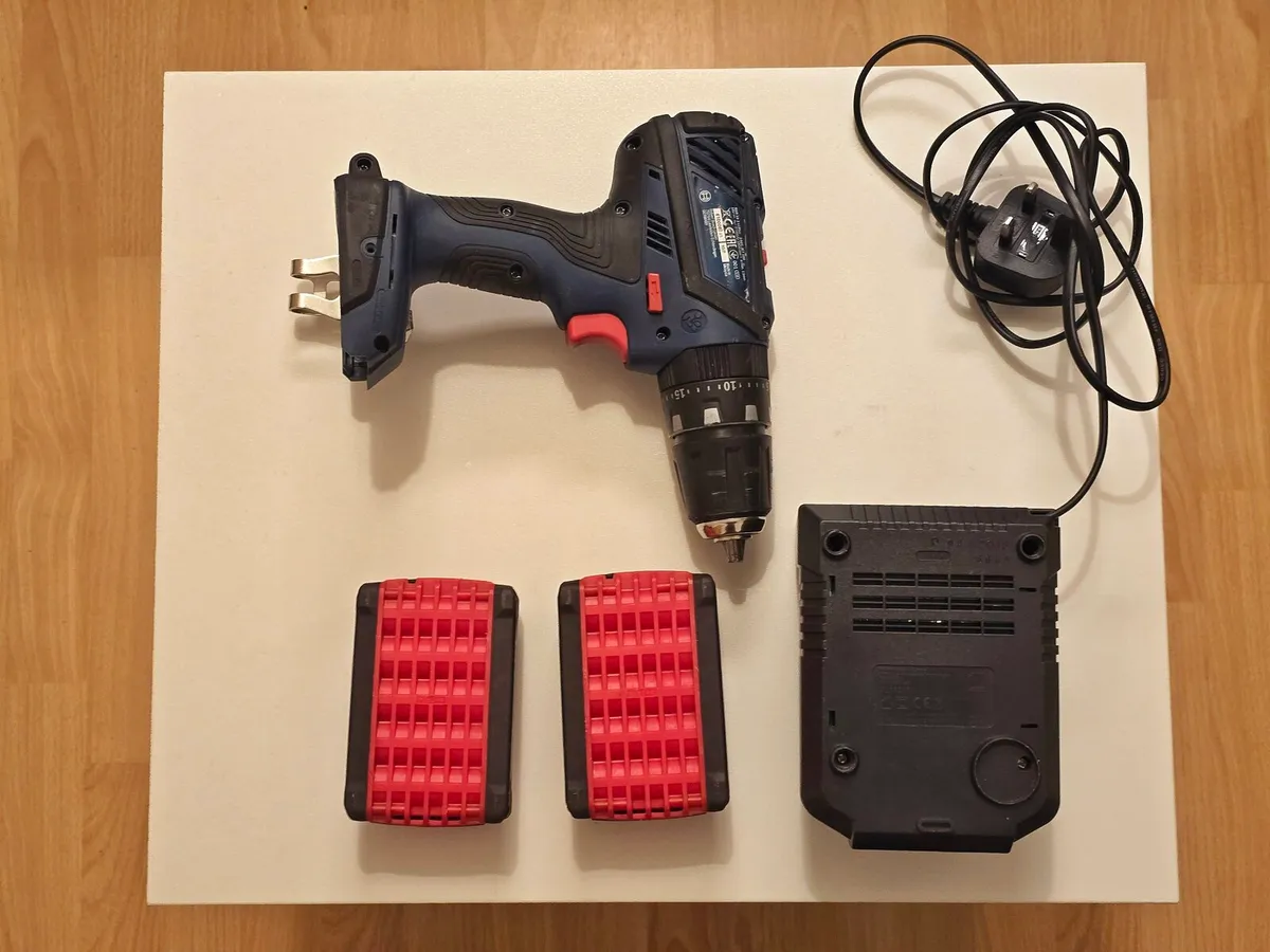 Bosch Battery, charger and drill - Image 2