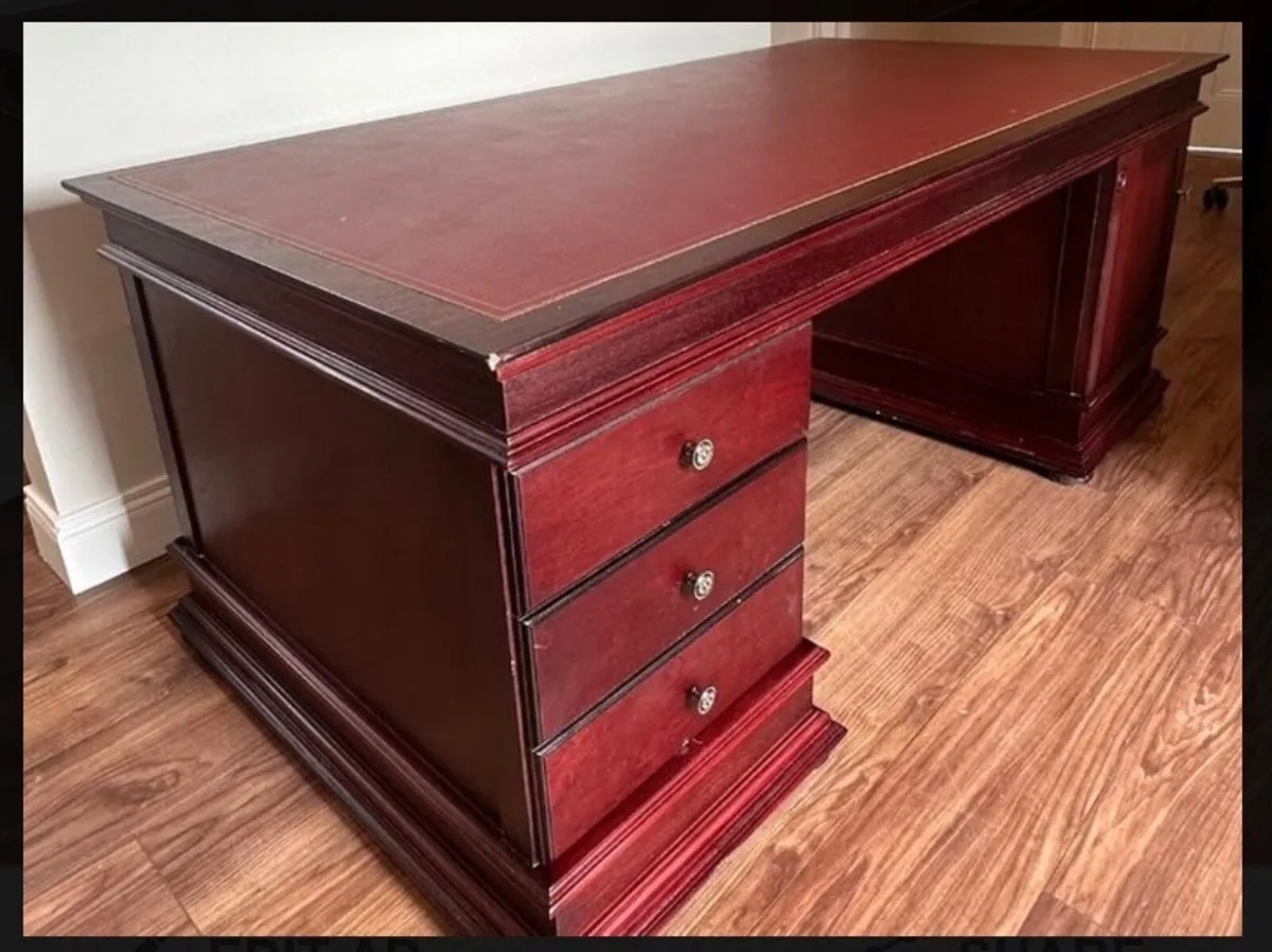 Twin pedestal desk - Image 1