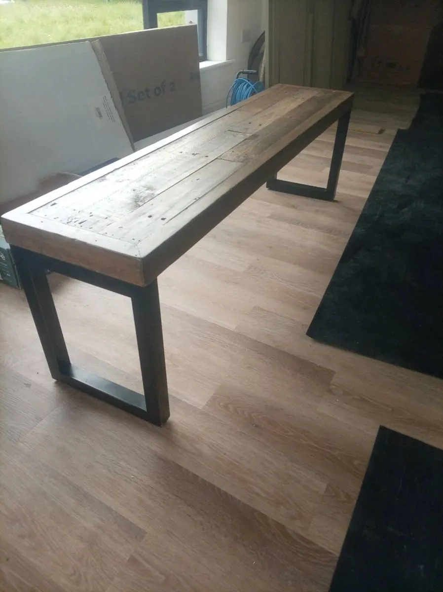 Bench seating - reclaimed wood style - Image 1