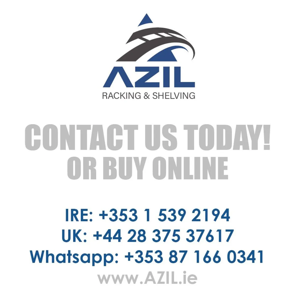 2.9m Polypal (will not bow) Used Garage Shelving - Image 2