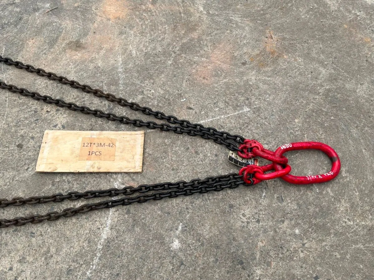 NEW 12 TON X 3 MTS LIFTING chains...4 LEG....1680t - Image 4