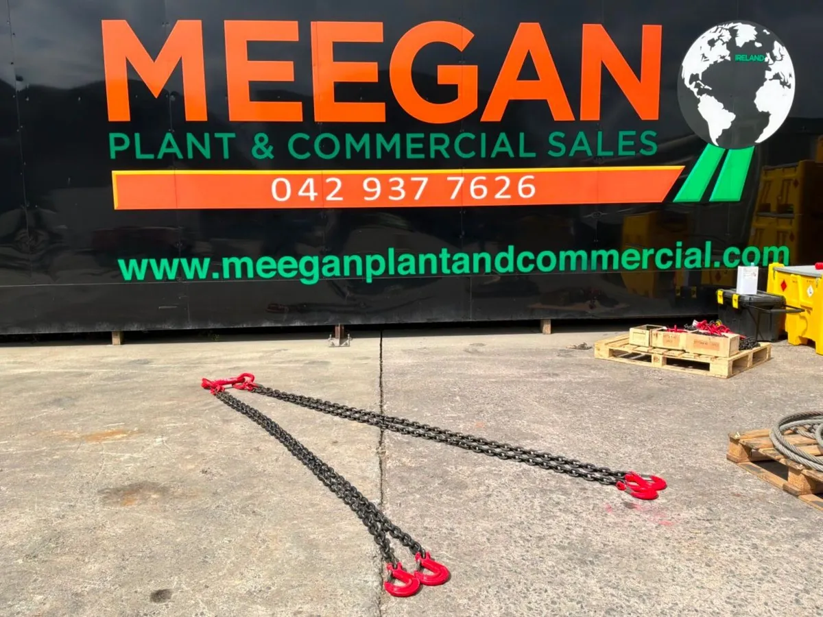 UNUSED 20 TONNE LIFTING CHAINS.....4 LEG.....1677 - Image 3